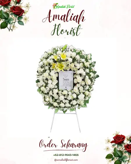 Krans Bunga Duka Ukir