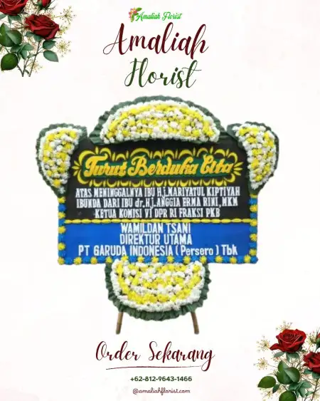 Papan Bunga Duka Ukir